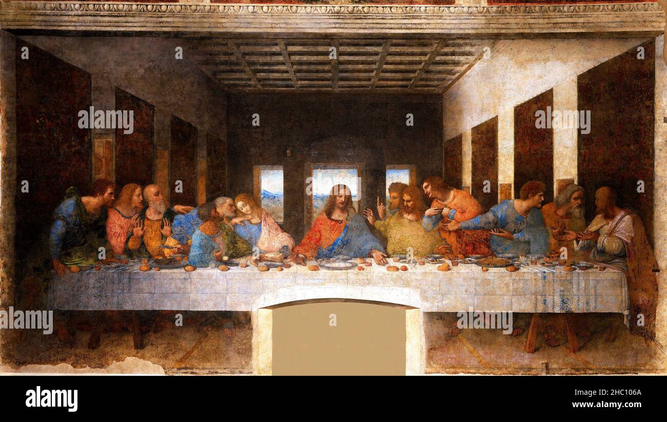 Leonardo Da Vinci The Last Supper Stock Photo