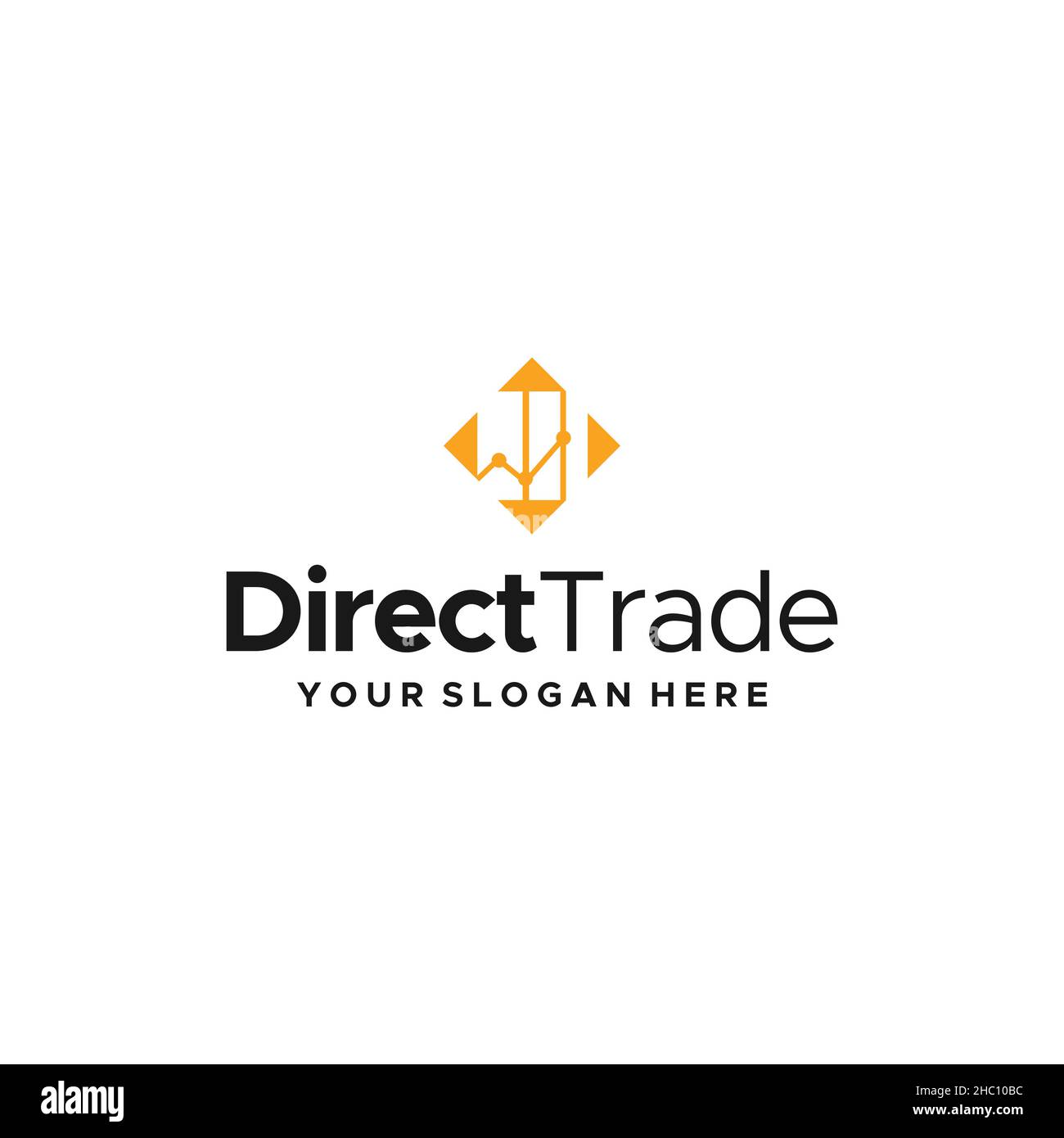 Minimalist design DIRECT TRADE logo design Stock Vector Image & Art Alamy