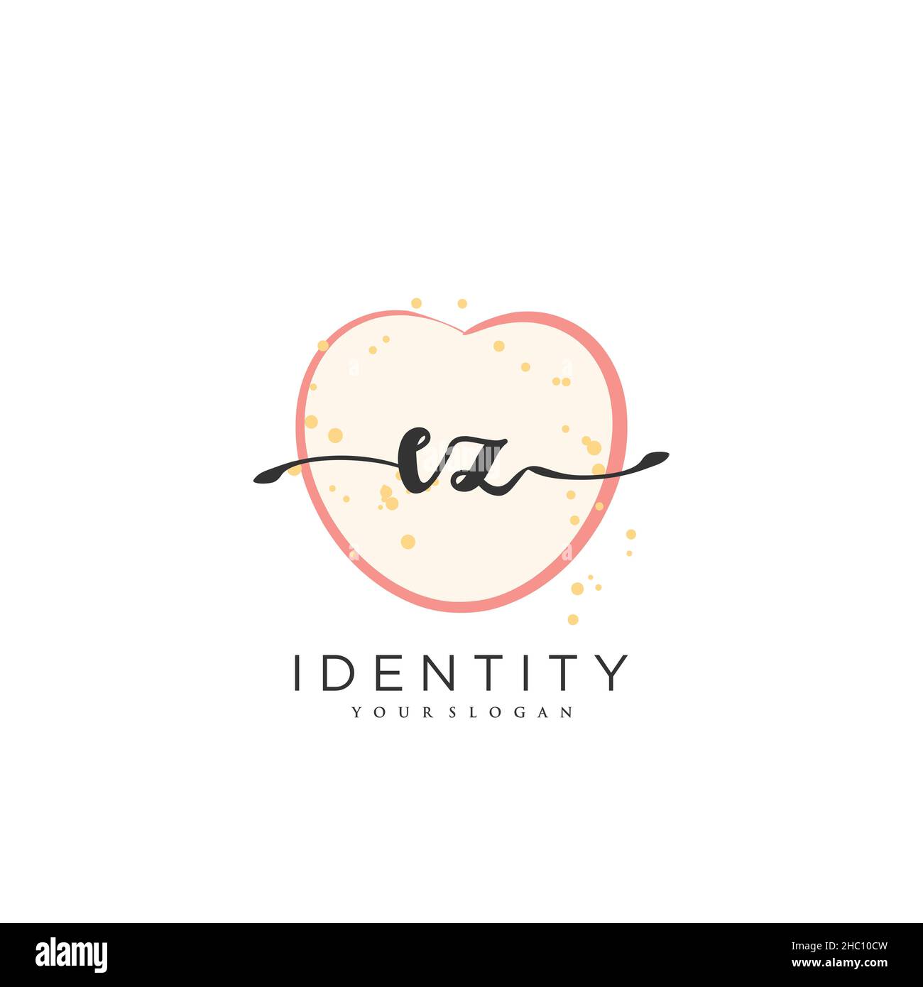 EZ Handwriting logo vector art of initial signature, wedding, fashion ...
