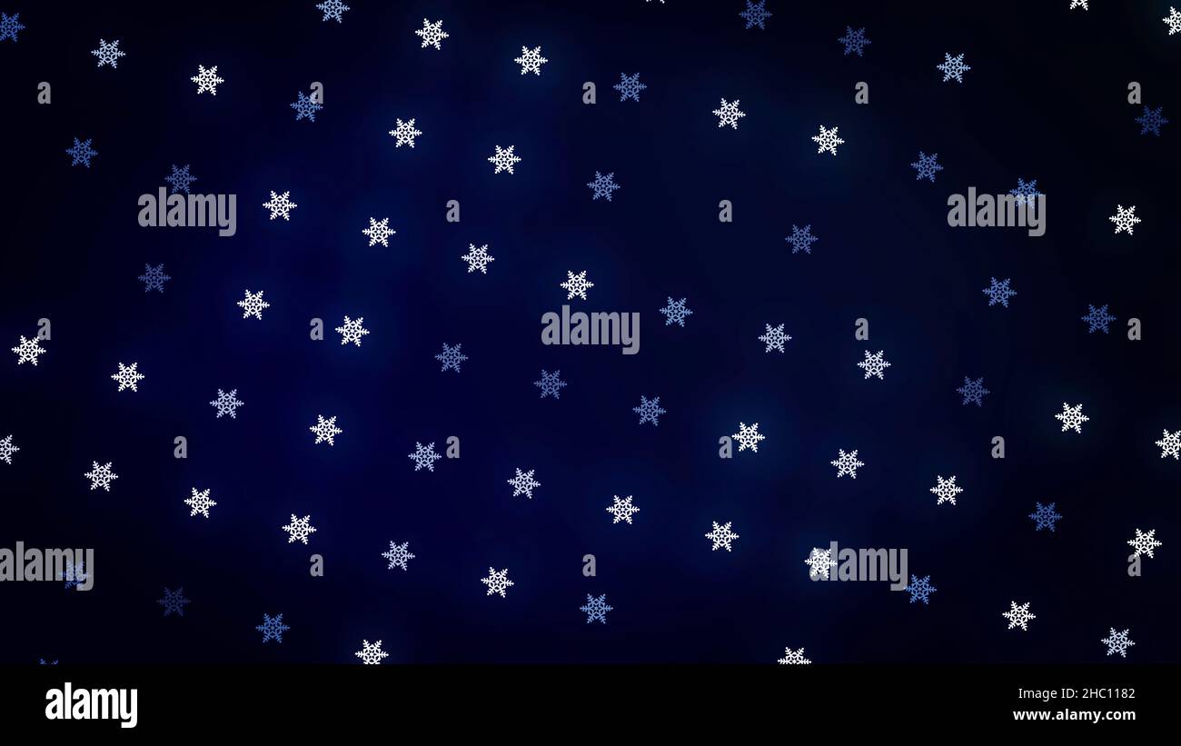 Snowflake Loop Loop animation flicker white stars hi-res stock photography and images ...