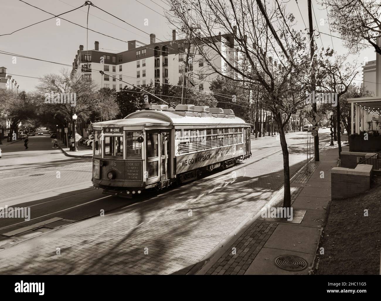 McKinney Avenue Trolley Stock Photo Alamy