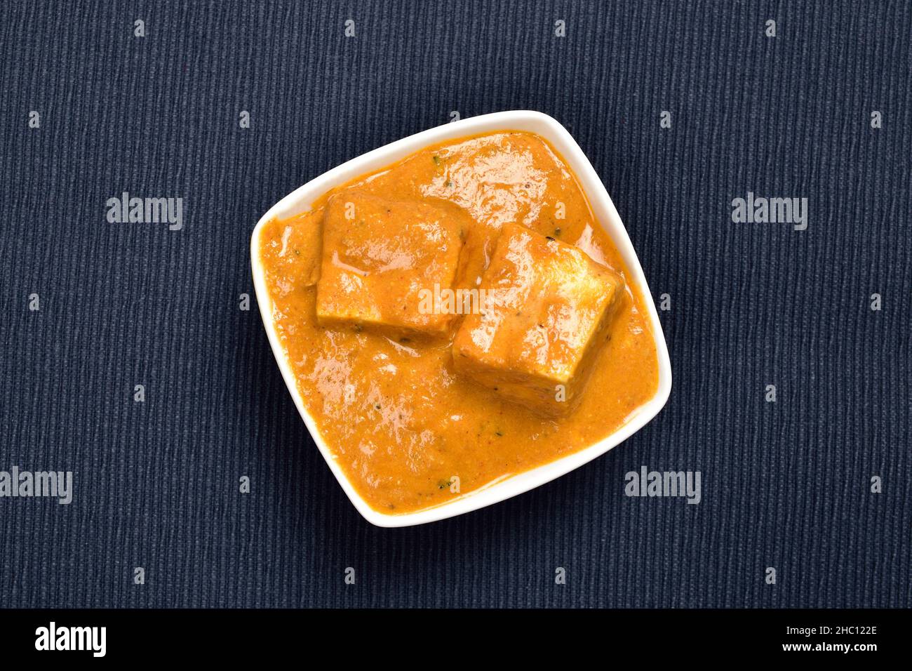 Top View of Shahi Paneer in Serving Size Bowl Stock Photo Alamy
