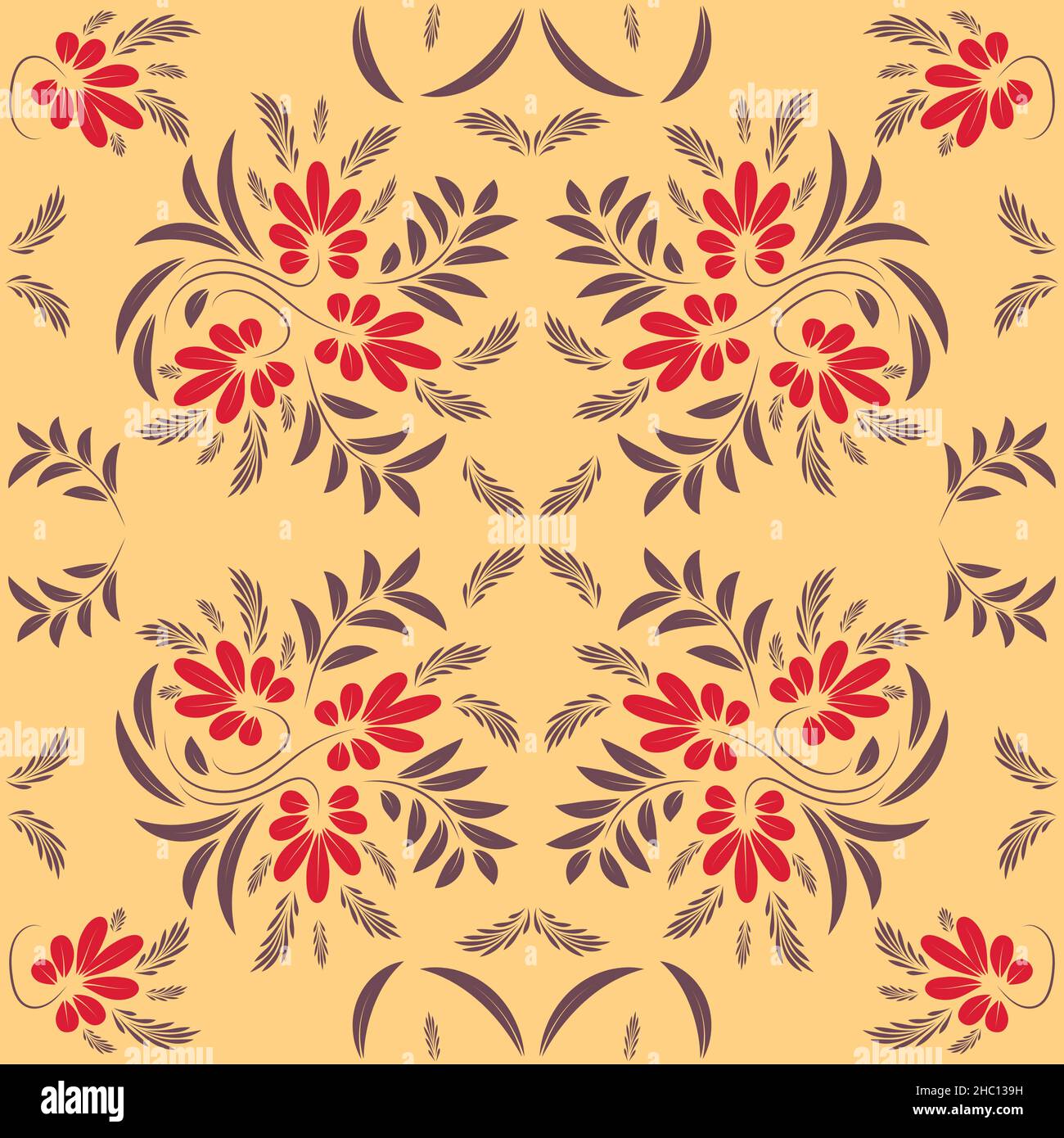 Floral pattern paisley style Paisley print Stock Vector