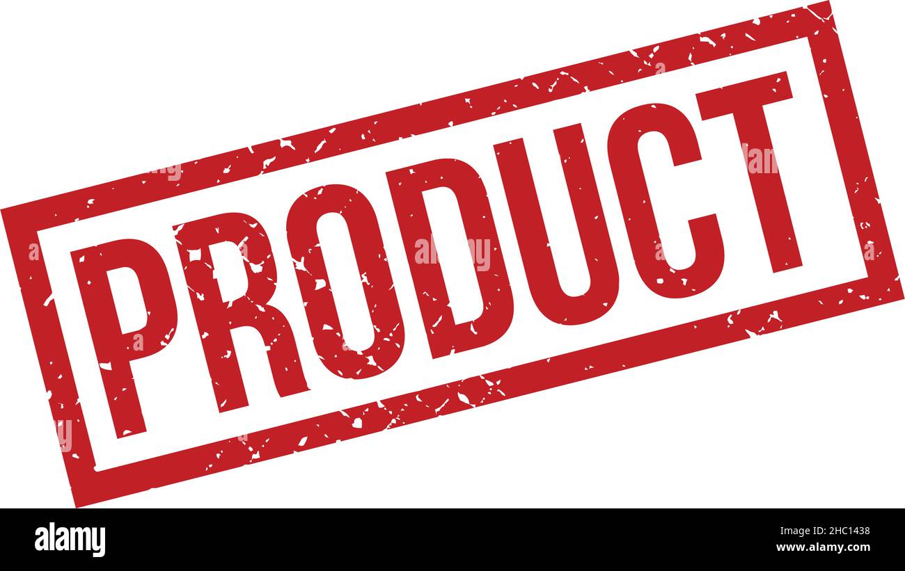 Product Rubber Stamp. Red Product Rubber Grunge Stamp Seal Vector ...