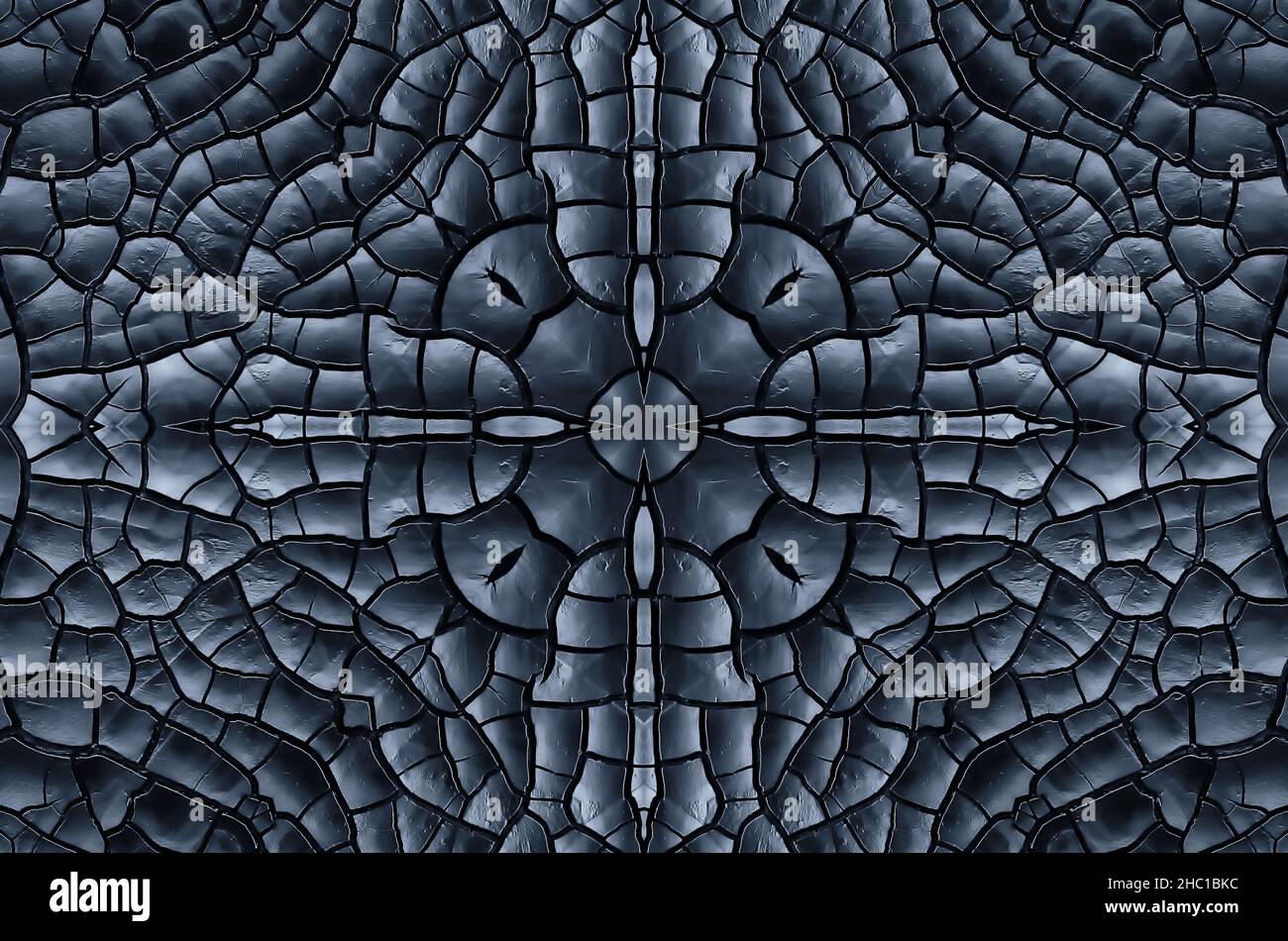 Black texture of burnt wood symmetrical background. Burnt board close ...