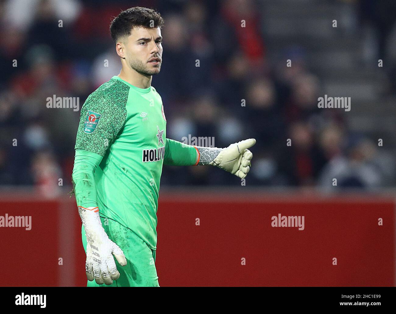 London, England, 22nd December 2021. Álvaro Fernández of Brentford  during the Carabao Cup match at Brentford Community Stadium, London. Picture credit should read: Paul Terry / Sportimage Stock Photo