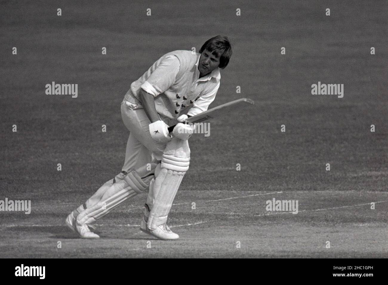 Mike Buss of Sussex batting, - Middlesex v Sussex (Schweppes County Championship), at Lord’s Cricket Ground, London, England 27,29 & 30 May 1978 Stock Photo