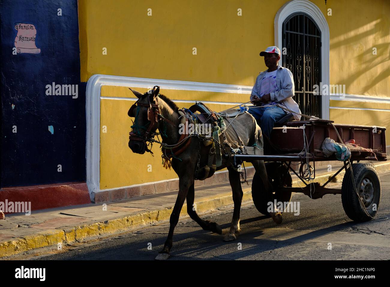 Nicaragua Granada - Daily life - Transport carriage Stock Photo