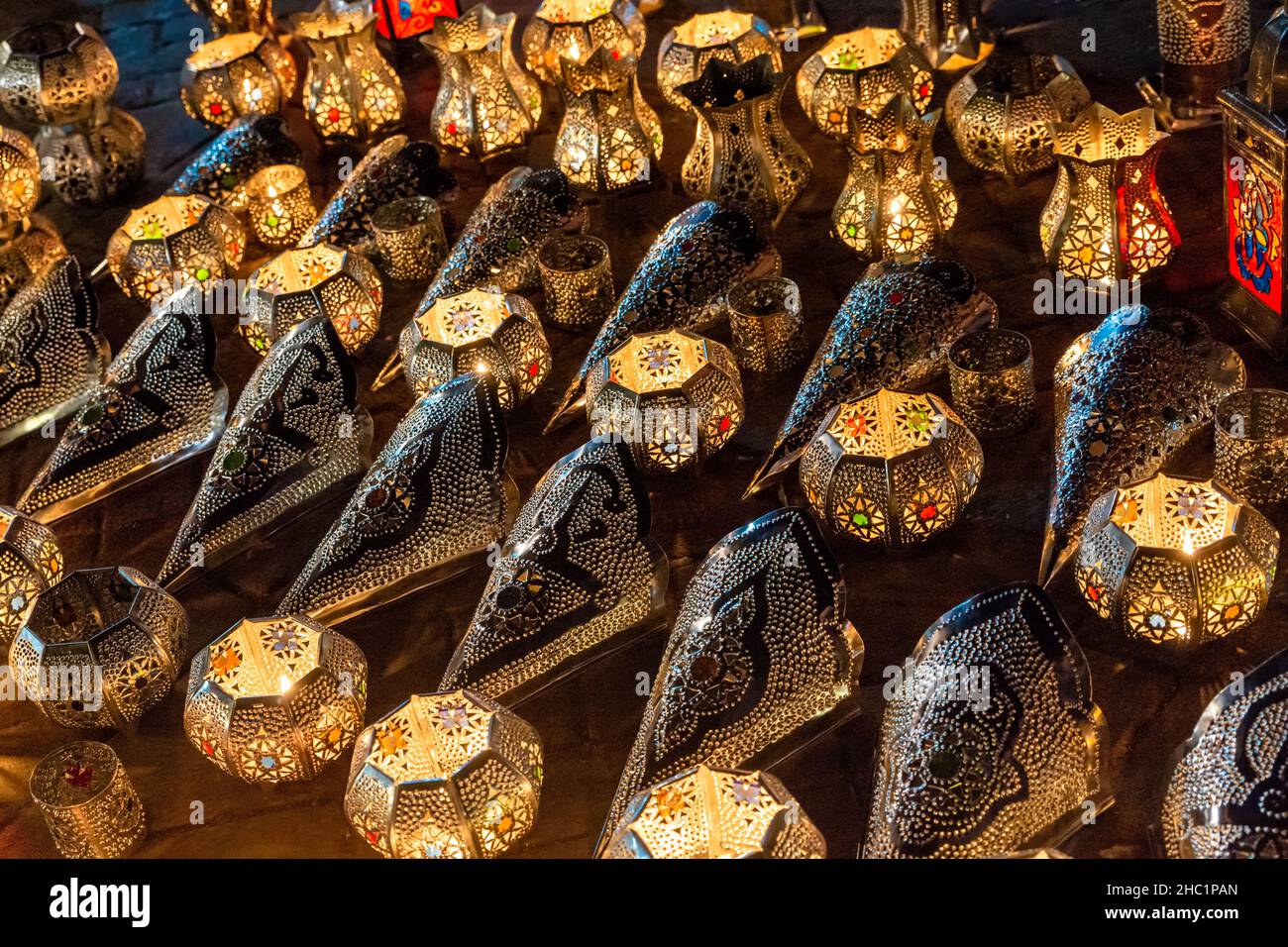 Traditional Moroccan lamps Stock Photo Alamy