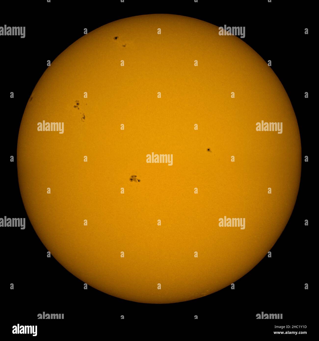 The Sun, showing sunspots Stock Photo Alamy