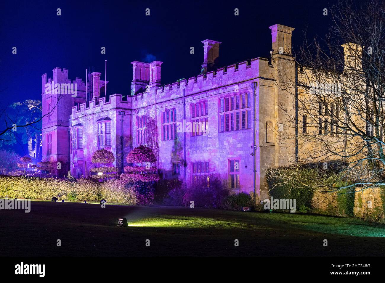 UK. 22 December, 2021. The buildings and grounds at Sudeley