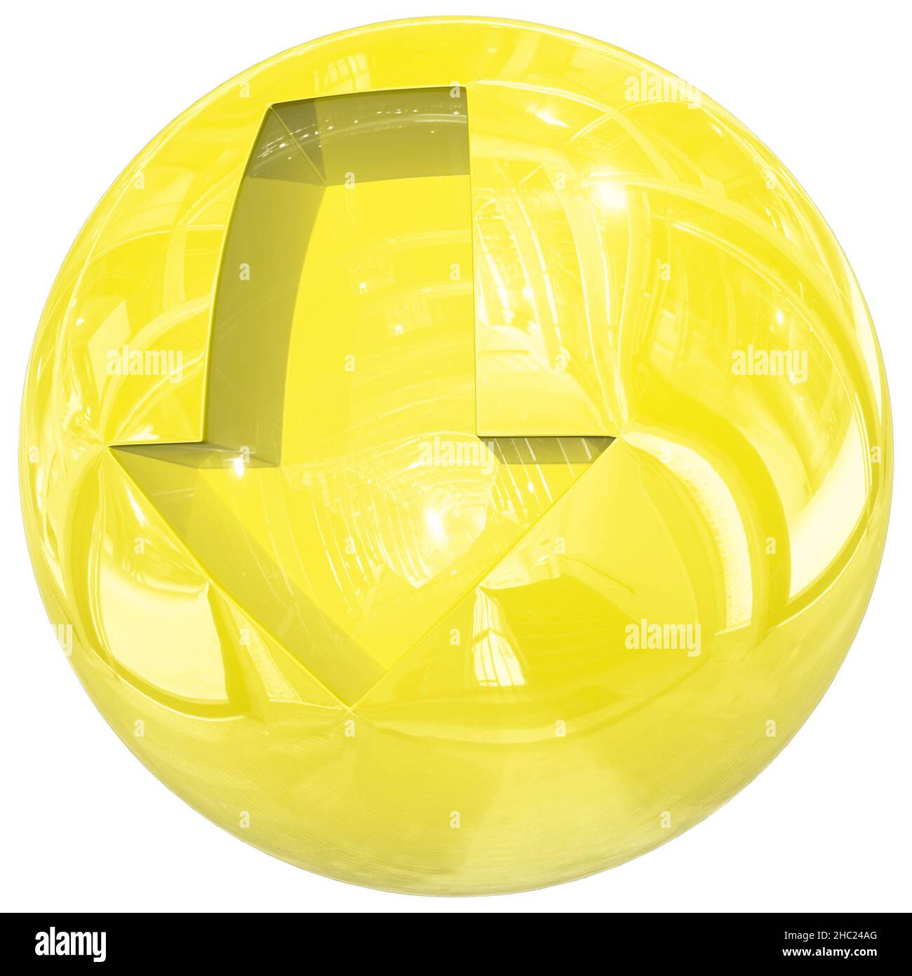 3d digital render yellow hi-res stock photography and images - Alamy