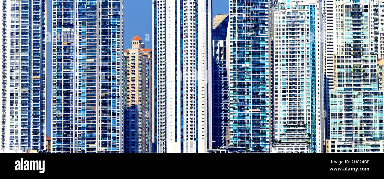 modern buildings, luxury apartments, Miramar, Panama city, Panama