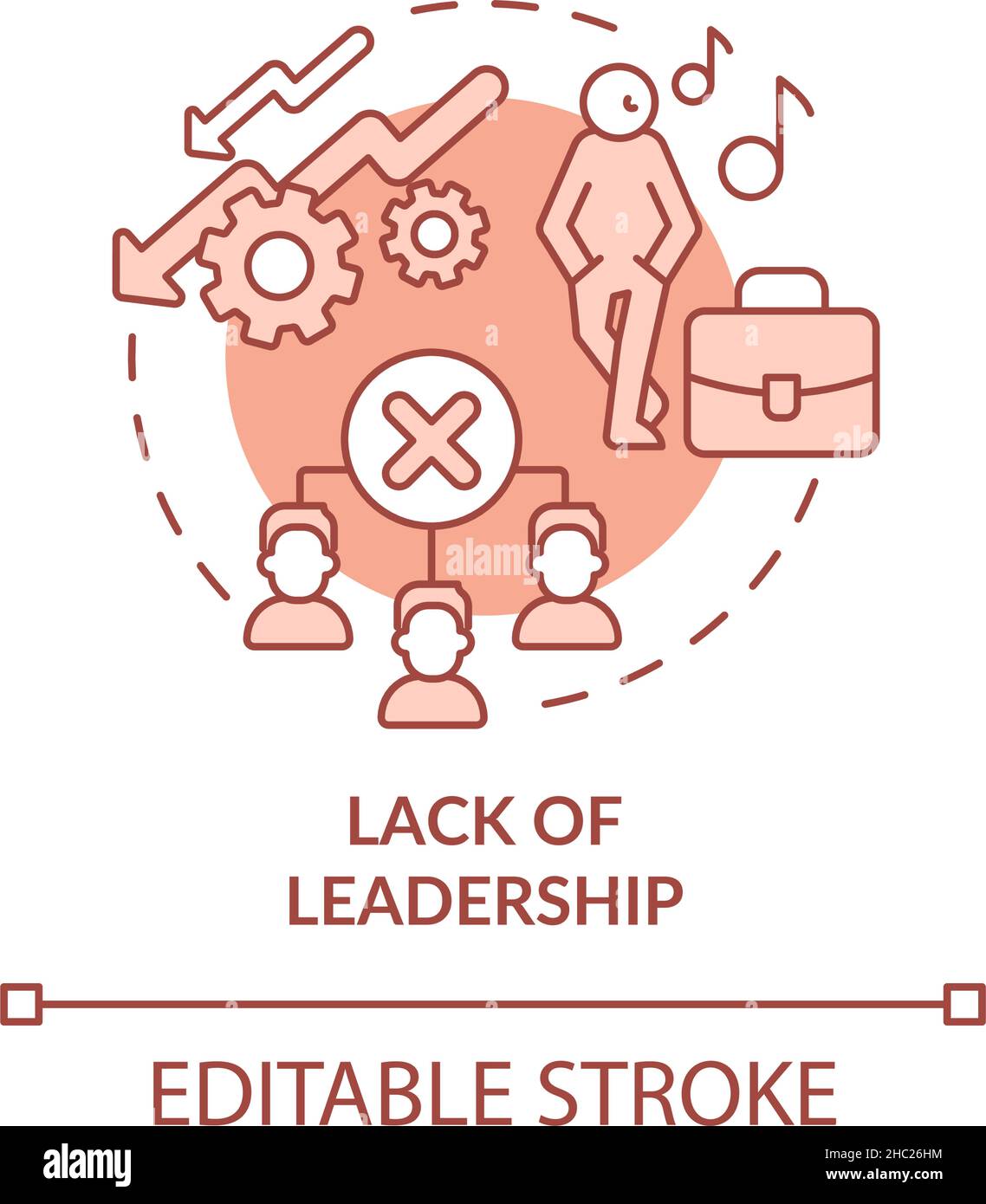 Disruptive personalities terracotta concept icon Stock Vector Image ...