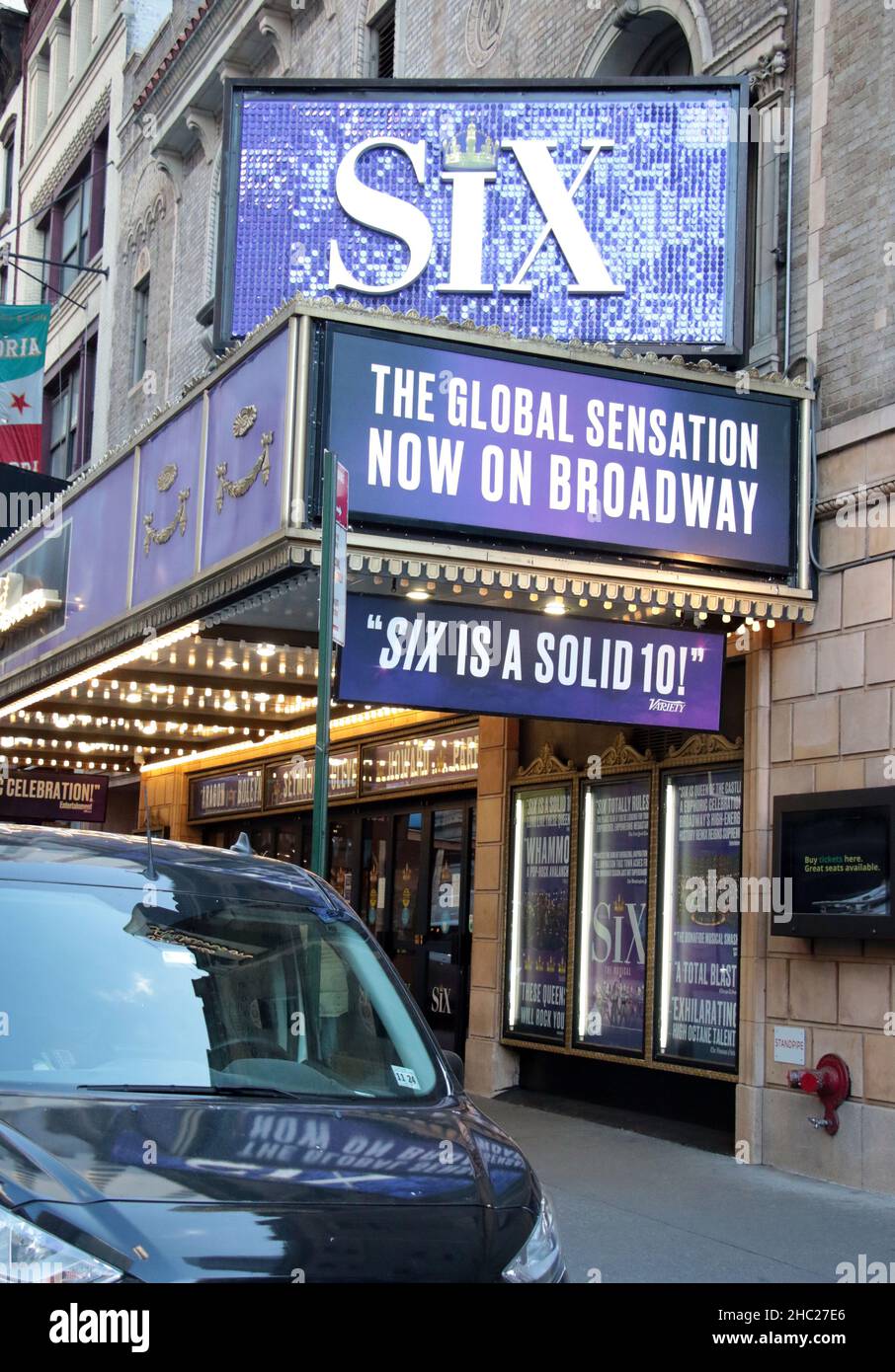 December 22, 2021.Six on Broadway show shut down due to Covid-19 in New ...