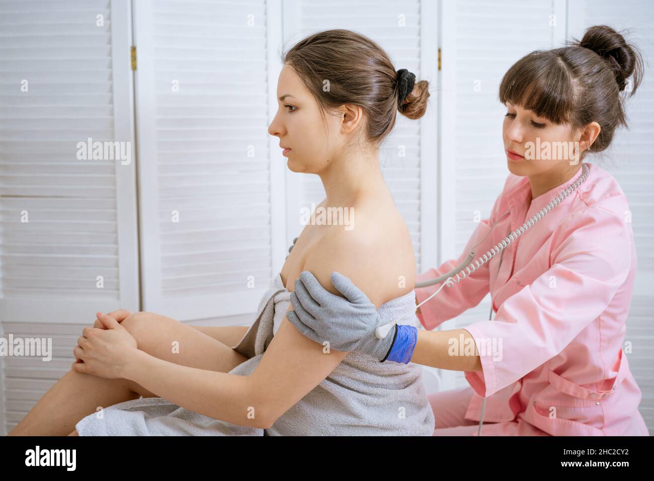 Microsensory electrical microcurrent biomassage procedure for