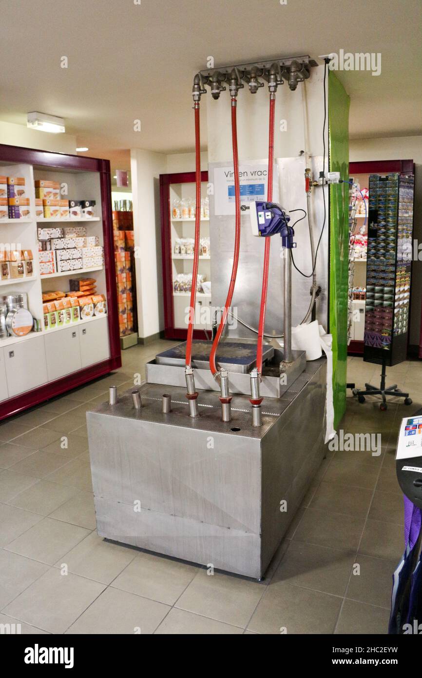 Nyons Coperative du Nyonsais Bulk olive oil pump Stock Photo Alamy