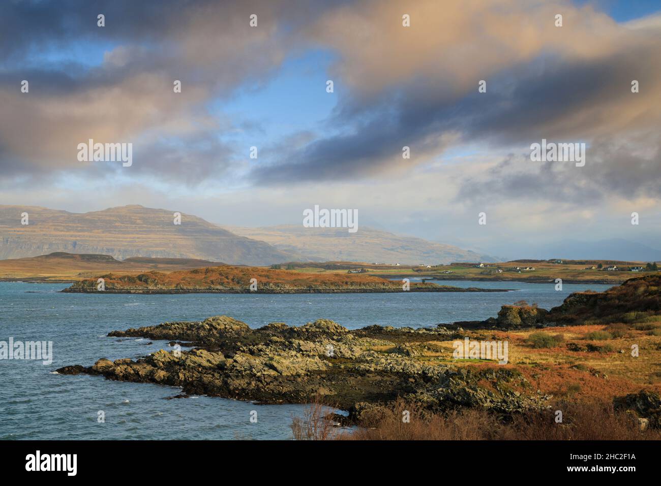 Loch na Lathaich on the Ross of Mull. Stock Photo