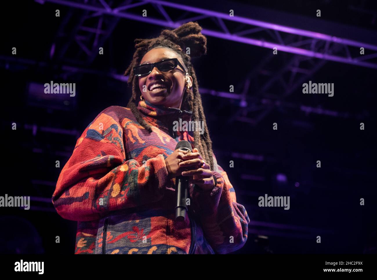 Little Simz in concert, Liverpool December 2021 Stock Photo Alamy