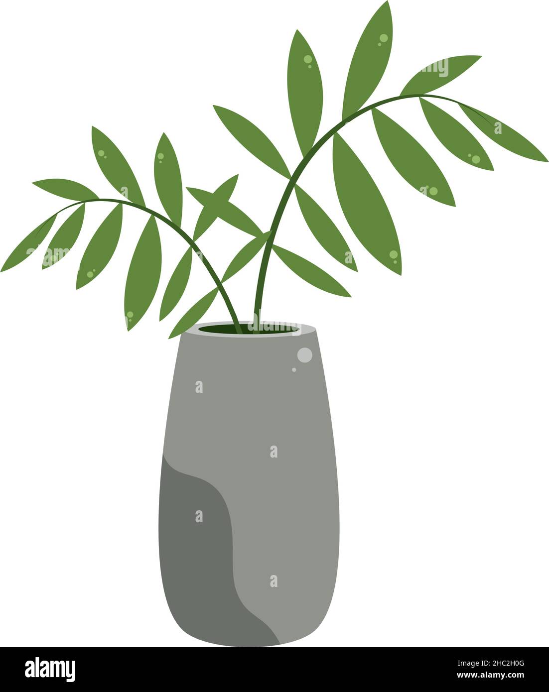 plant in pot Stock Vector Image & Art - Alamy