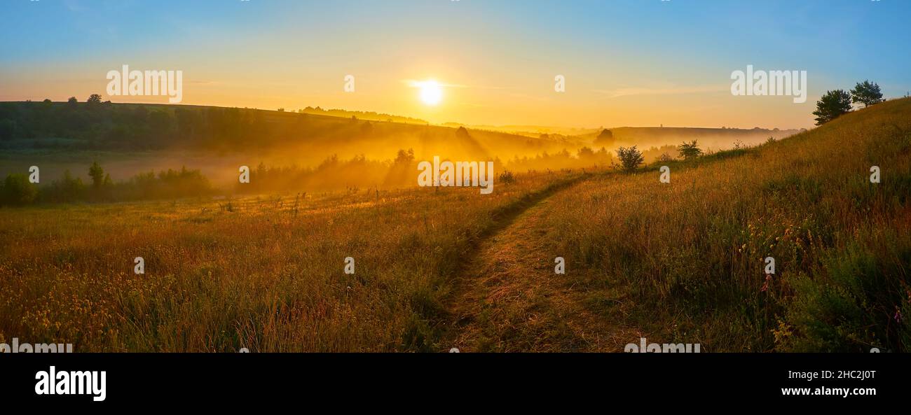Fog landscape over flower hi-res stock photography and images - Alamy
