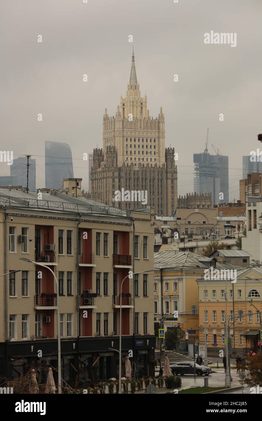 The Ministry for Foreign Affairs of Moscow,Russia Stock Photo