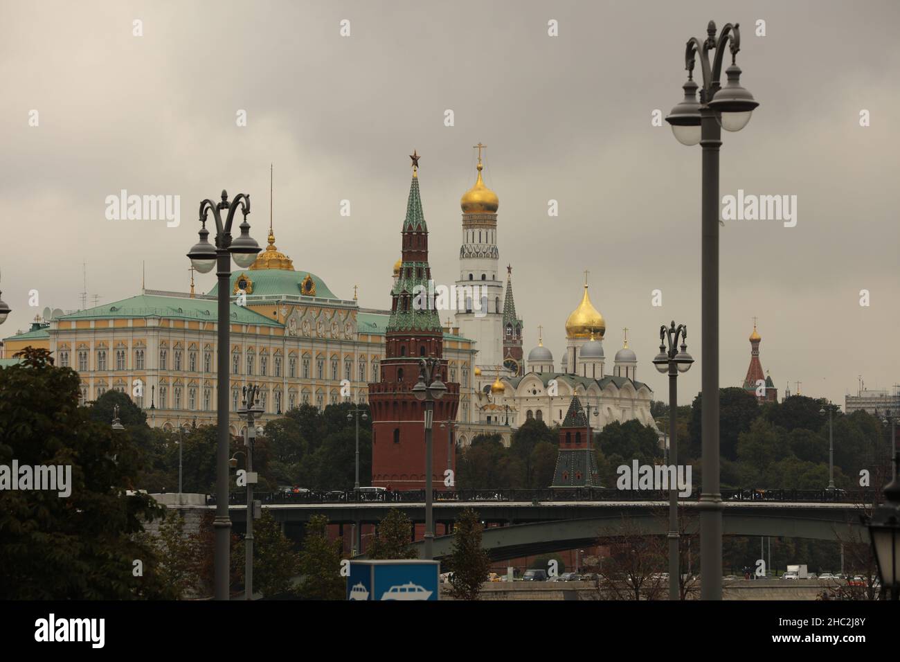 The fortified core of the historical Russian city, the central and most ancient part of it. Stock Photo