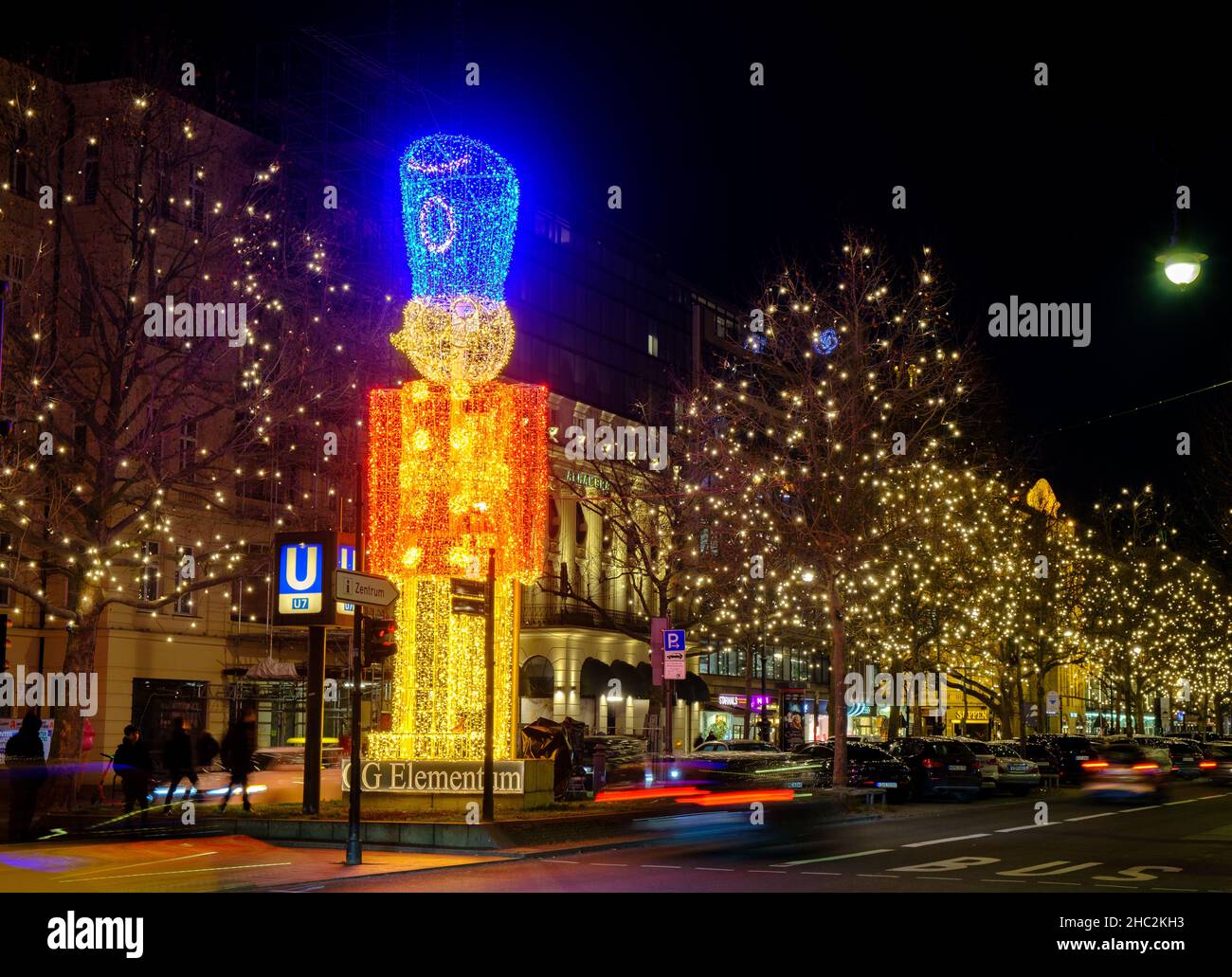 Berlin Christmas lights Stock Photo