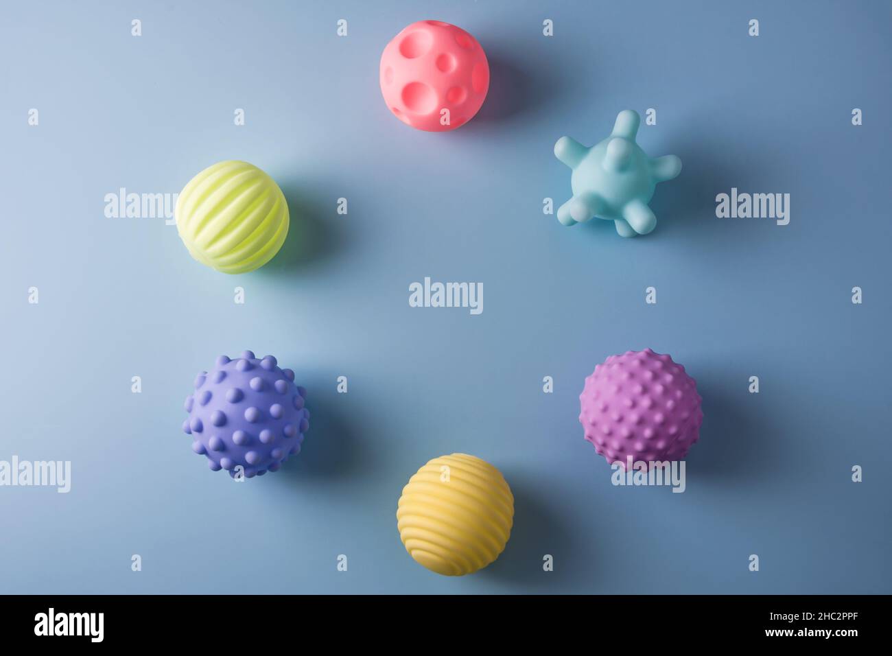 Sensory balls for kids, textured plastic multi ball set for babies and toddlers, colorful soft