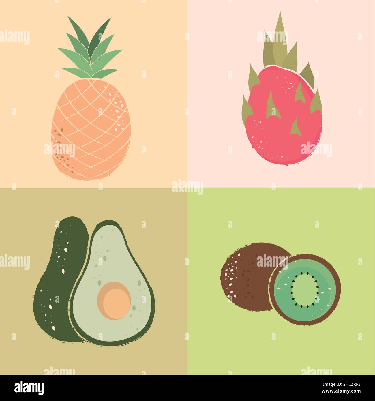 icons fruits fresh Stock Vector Image & Art - Alamy
