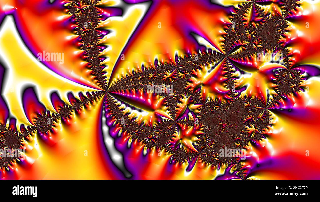 Abstract Computer generated Fractal design. A fractal is a never-ending ...