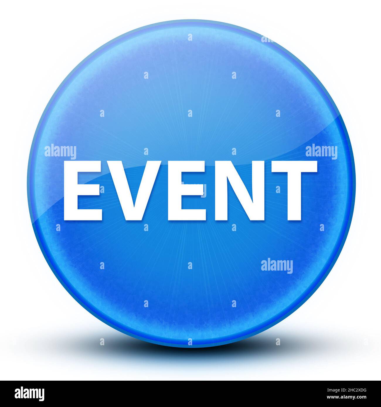 Event eyeball glossy elegant blue round button abstract illustration ...