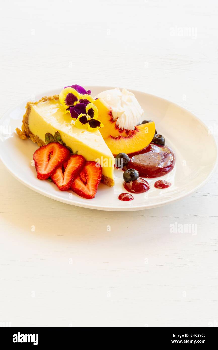 cheesecake, Paradise Pantry, Ventura, California Stock Photo Alamy