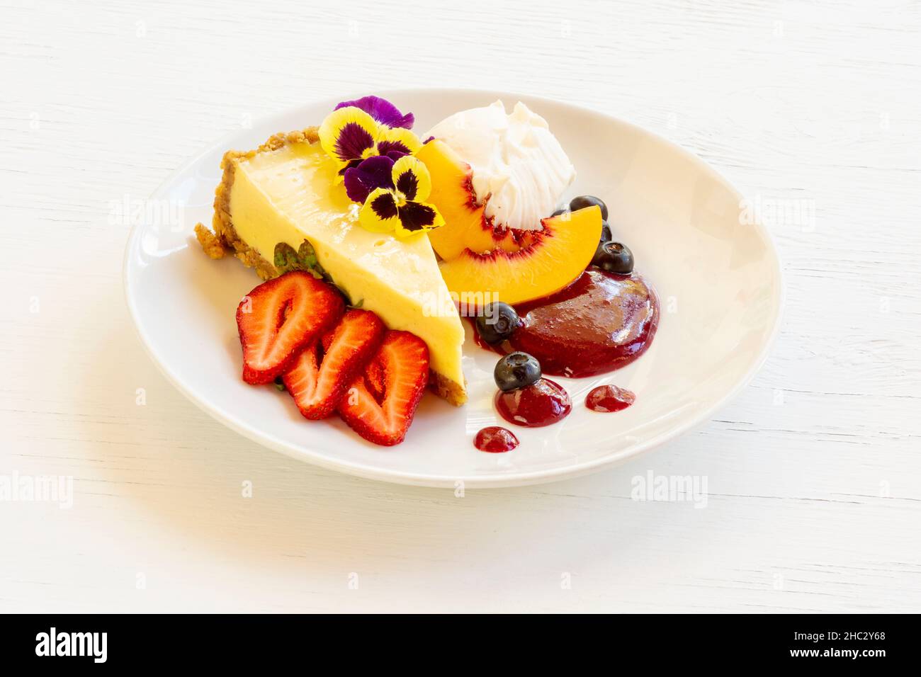 cheesecake, Paradise Pantry, Ventura, California Stock Photo