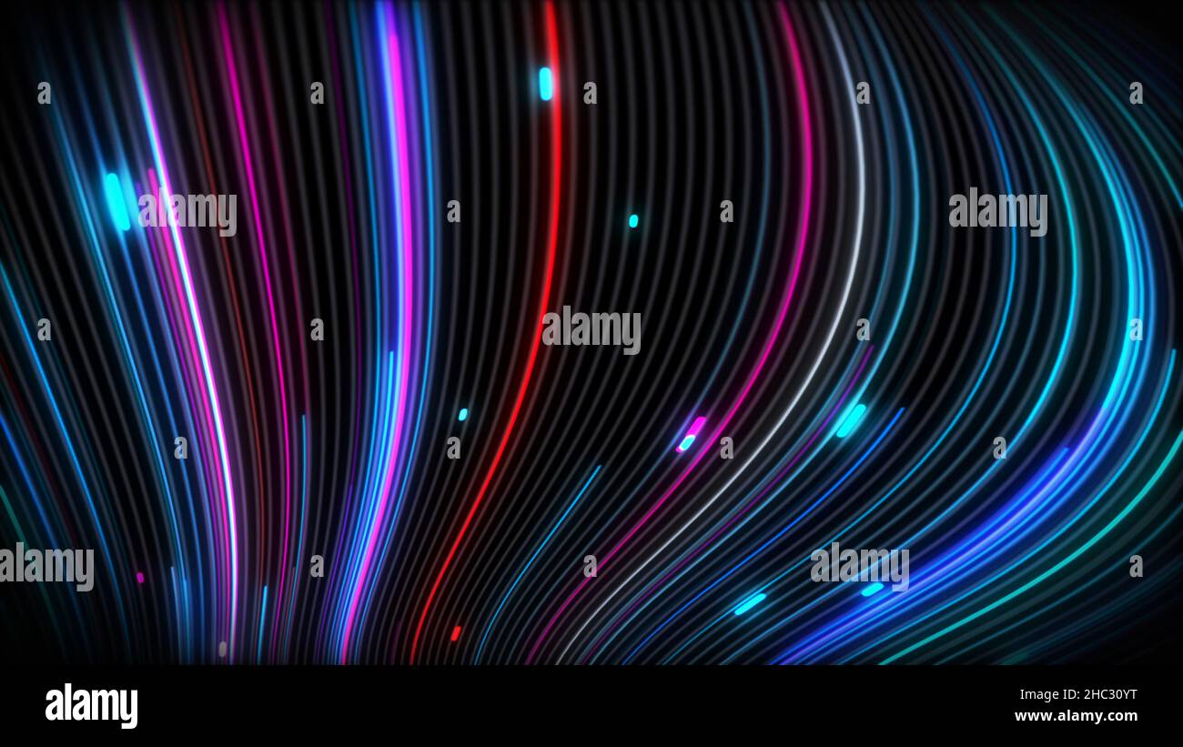 3D rendering spiral bright vortex flows of light on a surface with ...
