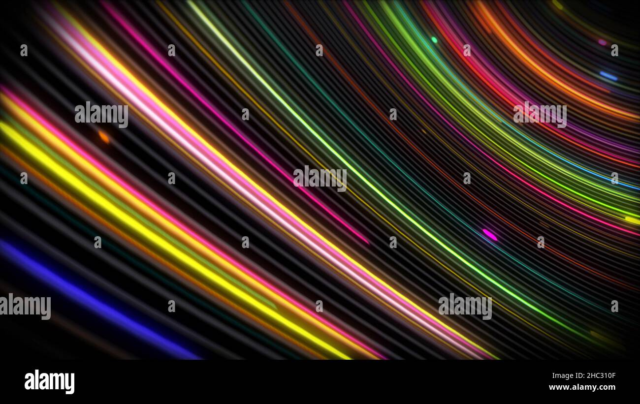3D rendering spiral bright vortex flows of light on a surface with ...