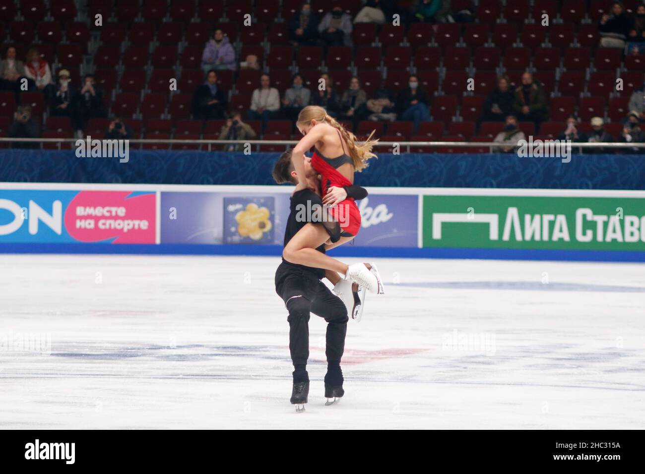 Alexandra Stepanova, Ivan Bukin Of Russia Competes In The Rhythm Dance ...