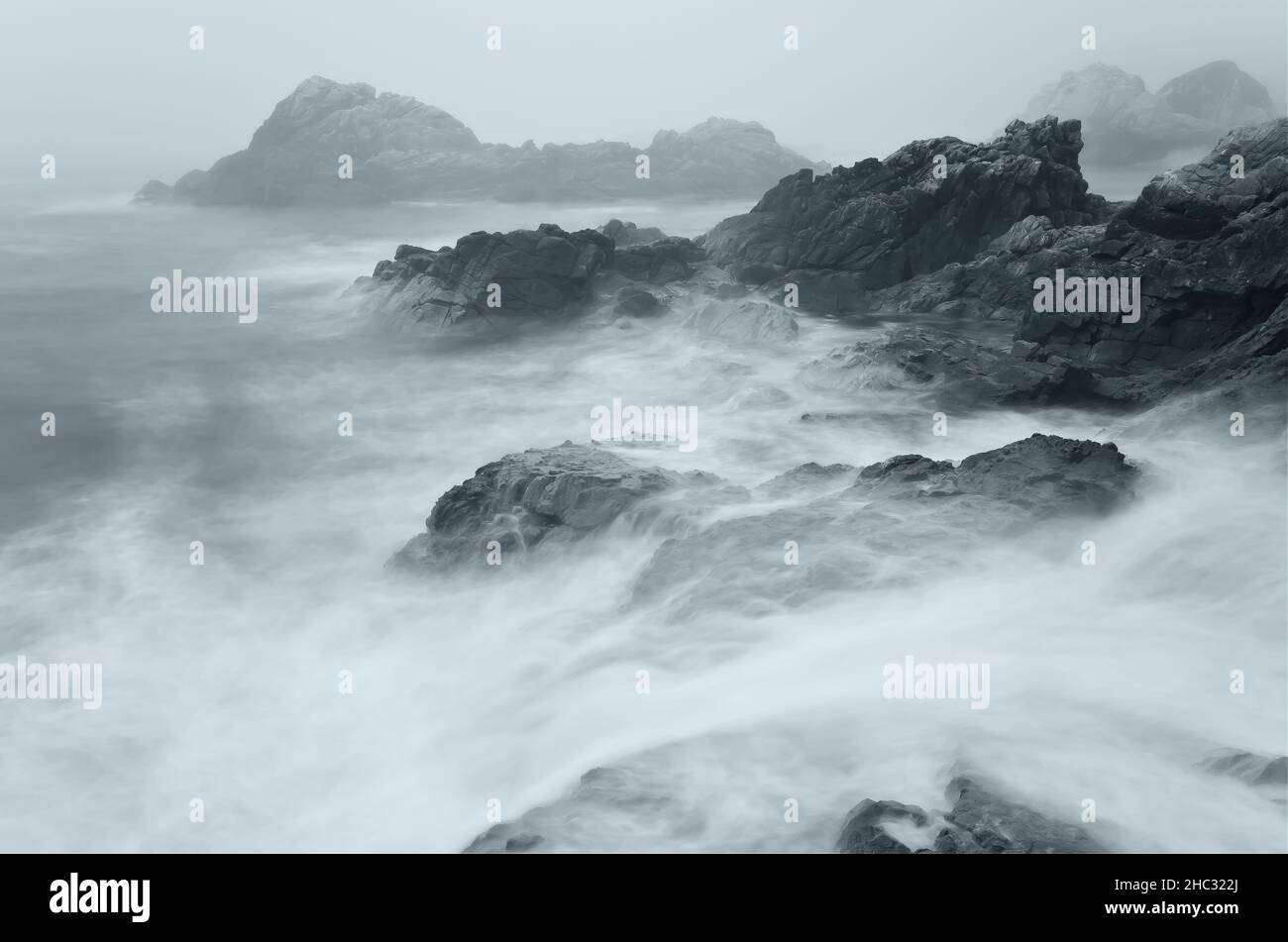 Serene beach scene shrouded hi-res stock photography and images - Alamy
