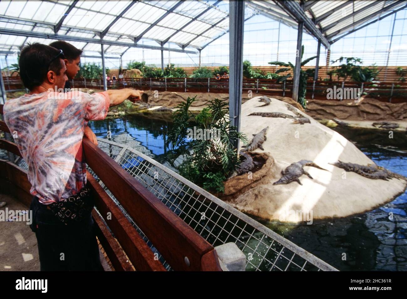 Archives 90ies: Opening of La Ferme aux Crocodiles, Crocodiles farm ...