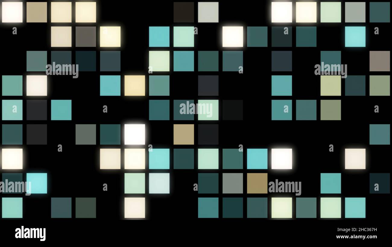 Horizontal Square Simple Loop Twinkling horizontal small squared background, seamless loop. Many ...