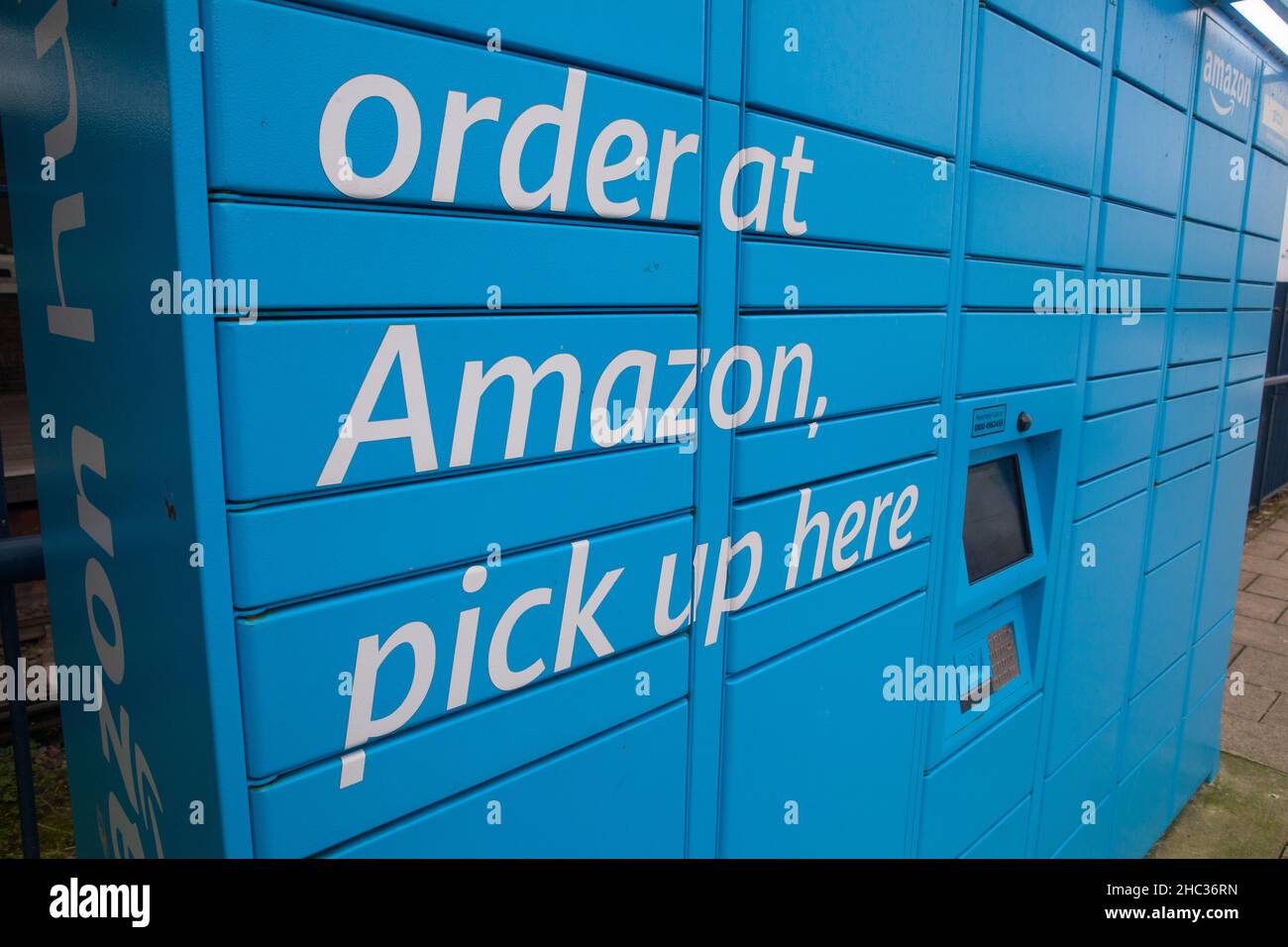 Amazon collection hub in Brighton, UK Stock Photo