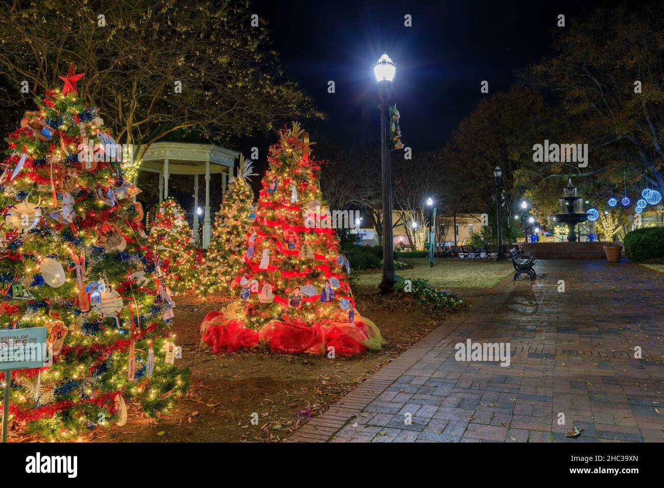 Christmas In Marietta, Georgia Stock Photo