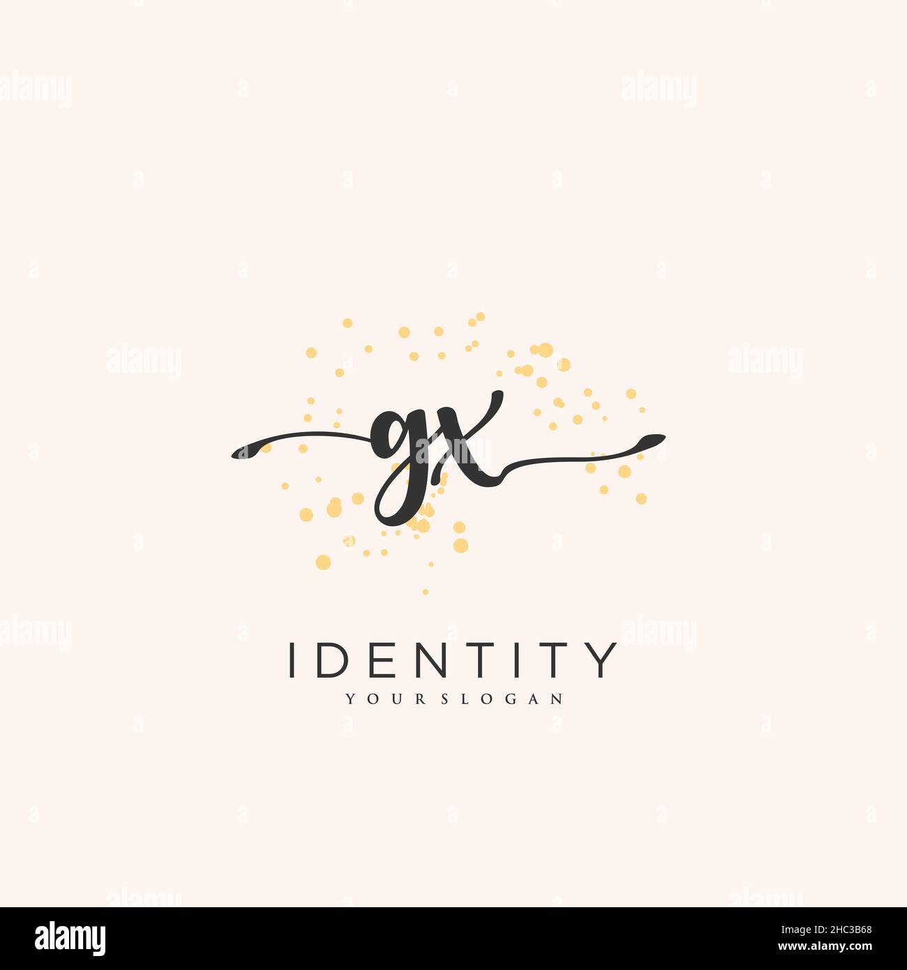 GX Handwriting logo vector art of initial signature, wedding, fashion ...