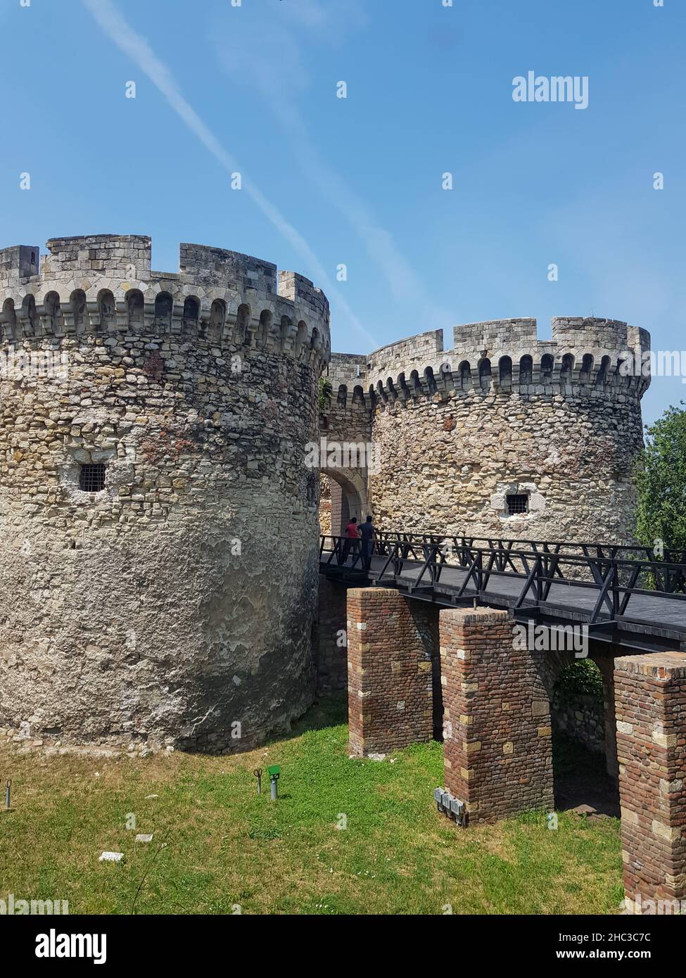 The Belgrade Fortress, the most visited tourist attraction in Belgrade, Serbia. Stock Photo