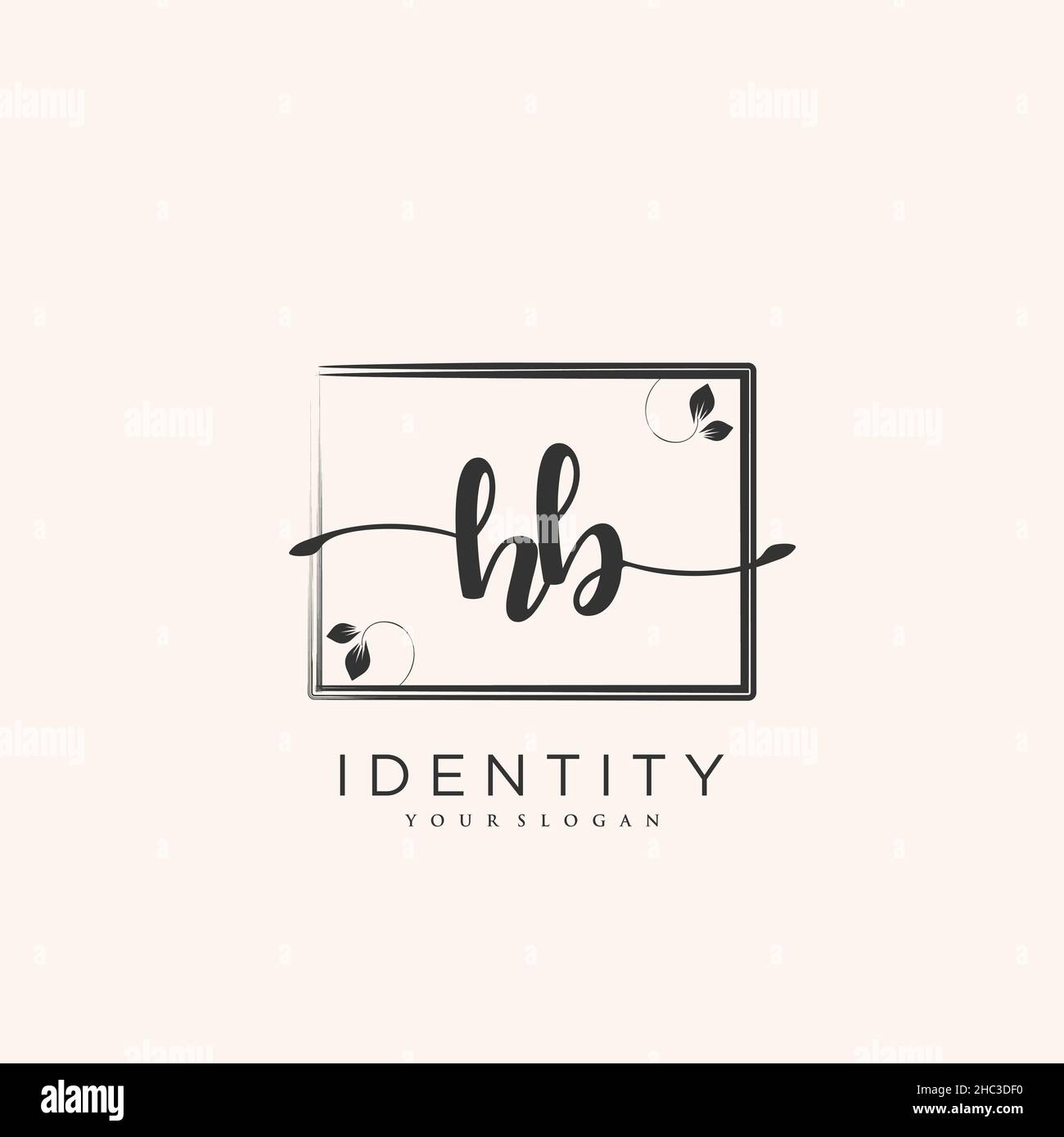 HB Handwriting logo vector art of initial signature, wedding, fashion ...