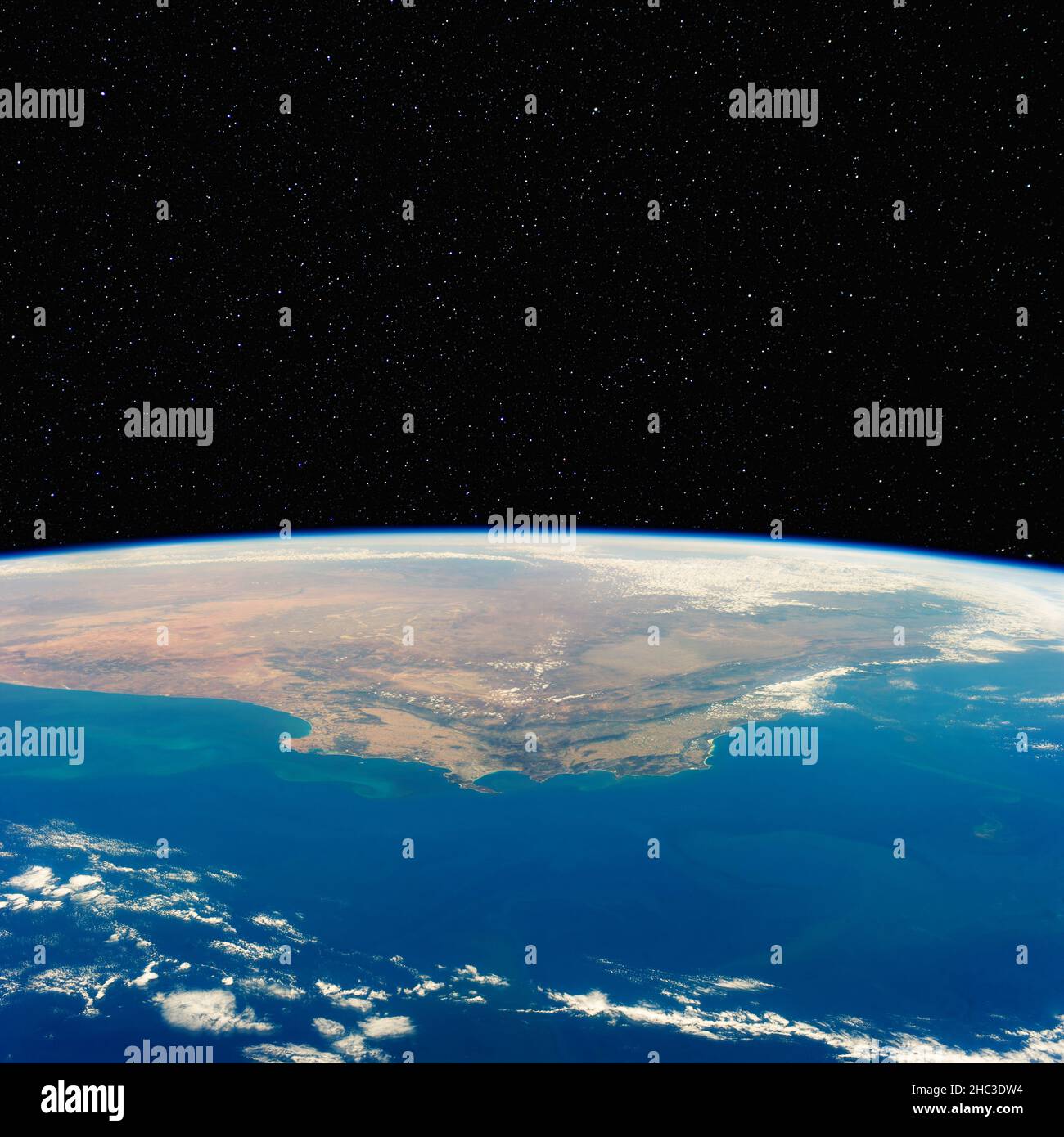 South Africa from space. Elements of this image furnished by NASA Stock ...