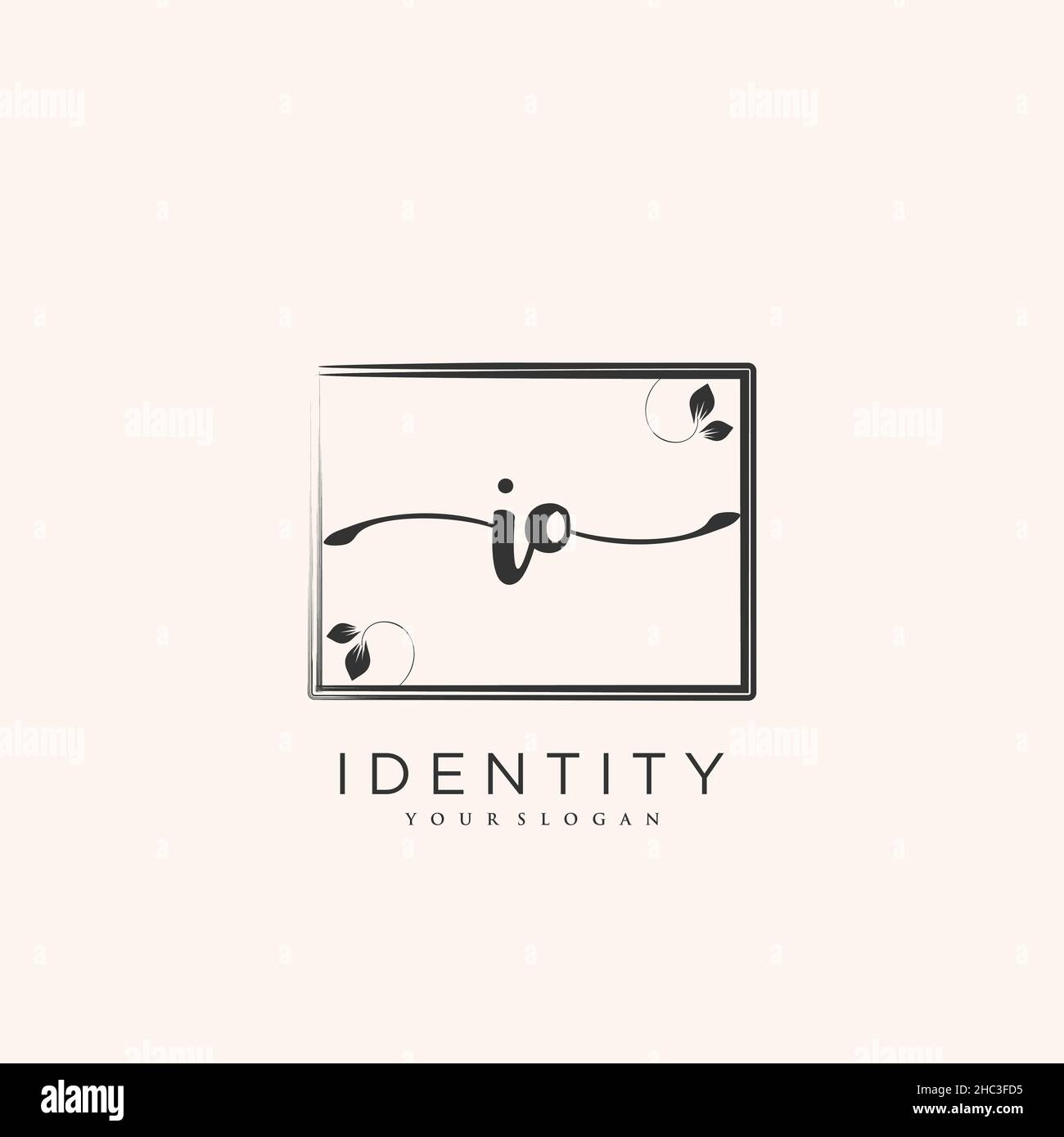 IO Handwriting logo vector art of initial signature, wedding, fashion ...