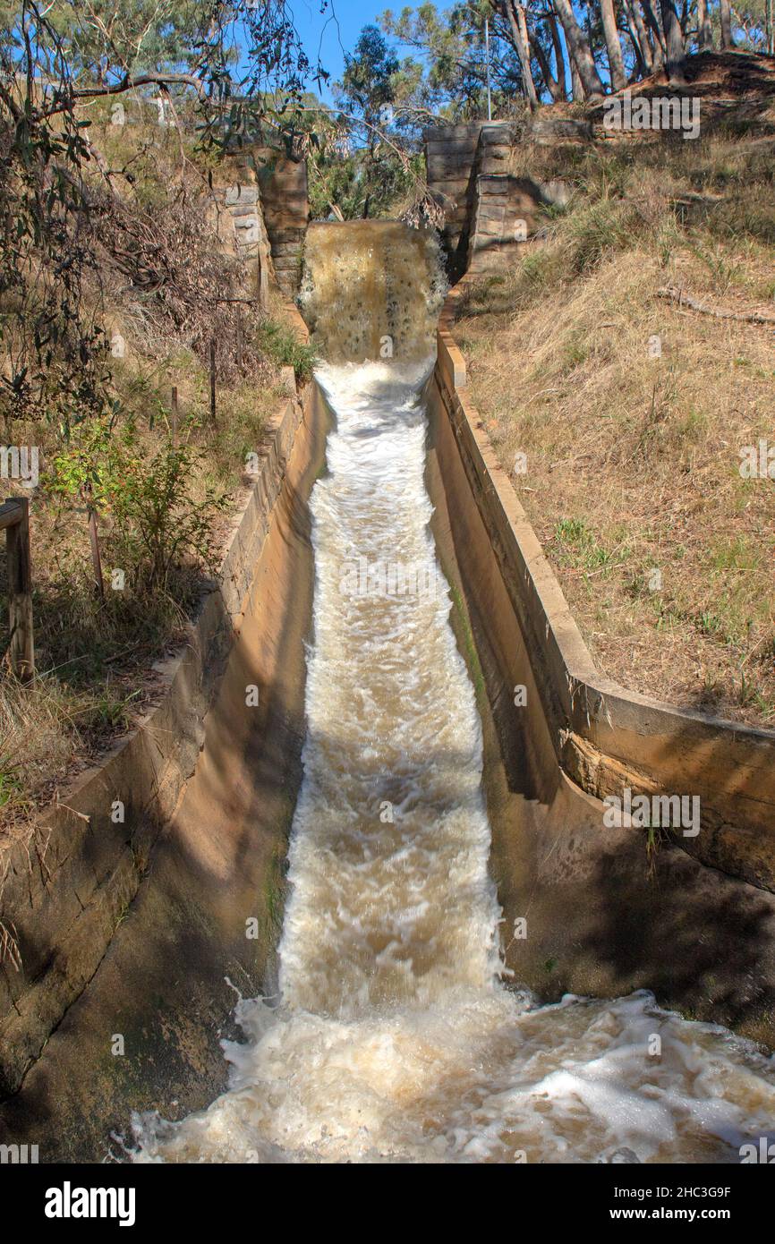 Coliban Water Channel Stock Photo