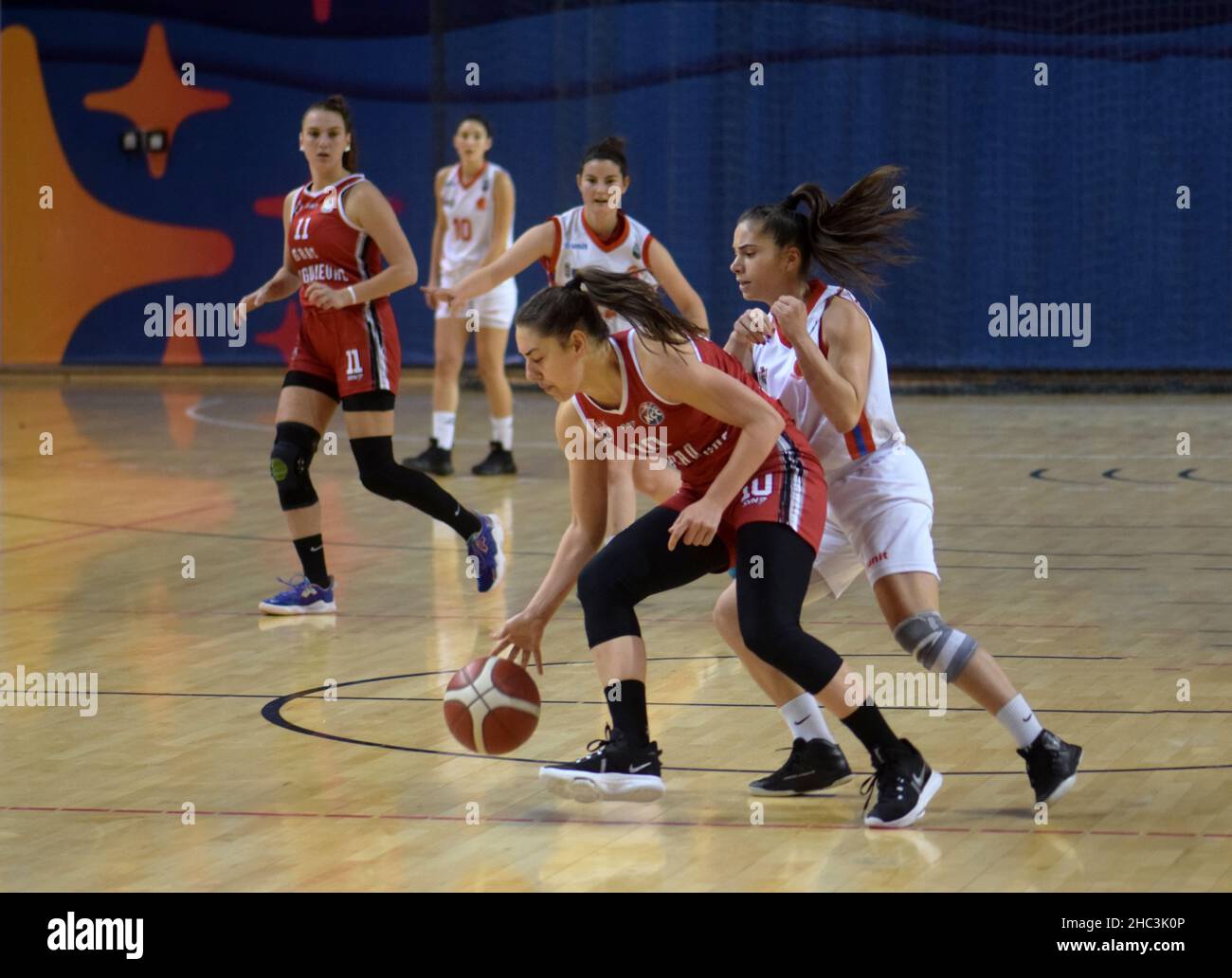 Women`s Basketball Club SPD Radnicki Kragujevac Serbia Editorial