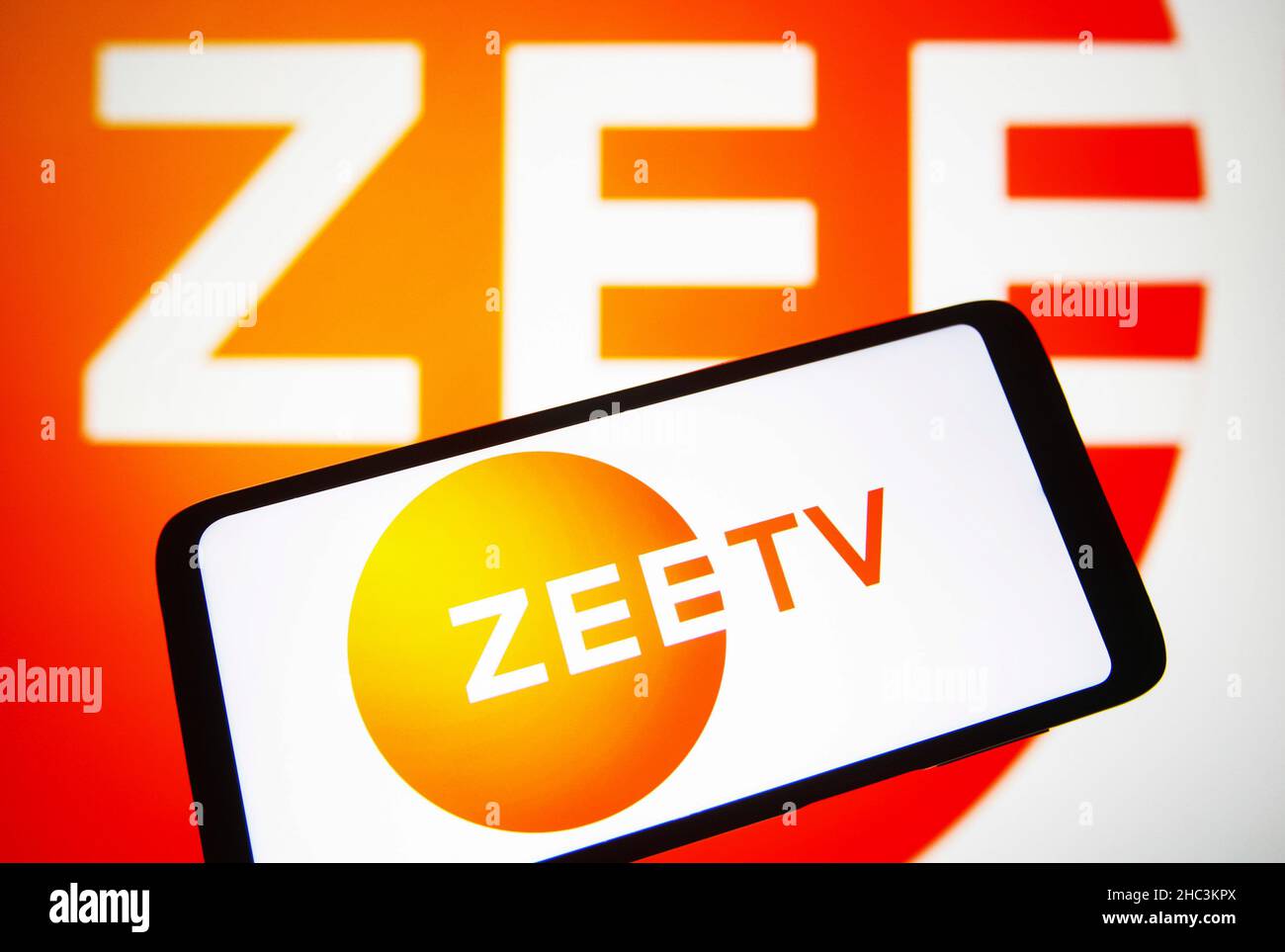 Ukraine. 23rd Dec, 2021. In this photo illustration, a Zee TV logo of a Indian entertainment television channel is seen on a smartphone screen. Credit: SOPA Images Limited/Alamy Live News Stock Photo